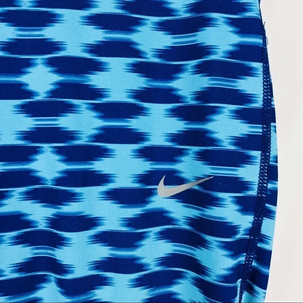 Nike Relay Printed Capri Running Pants Fold Over‎ M